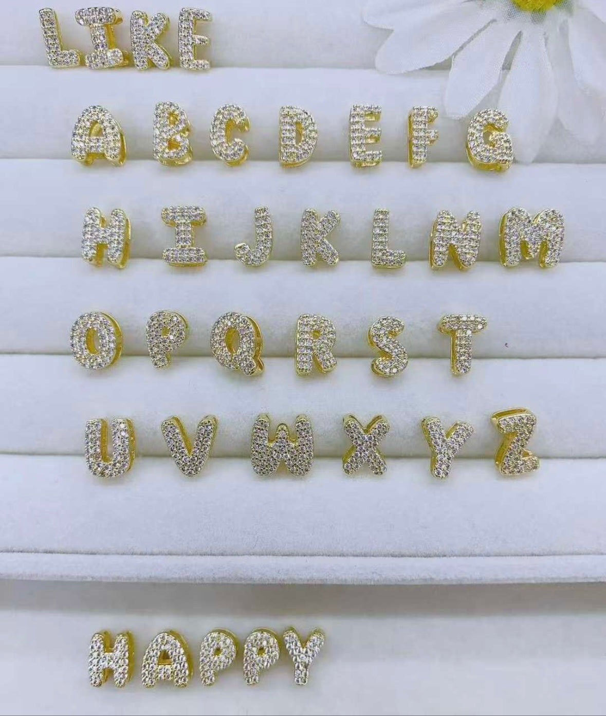Personalized Bubble Letter Necklace