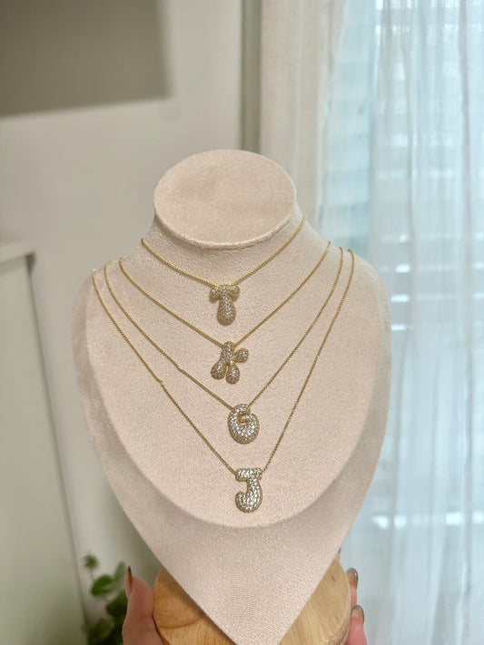 Bubble Initials - Gold