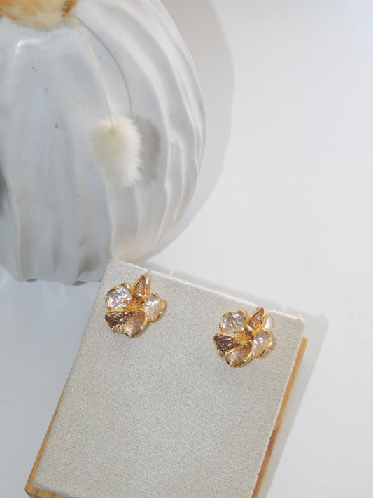 Golden Bloom Studs