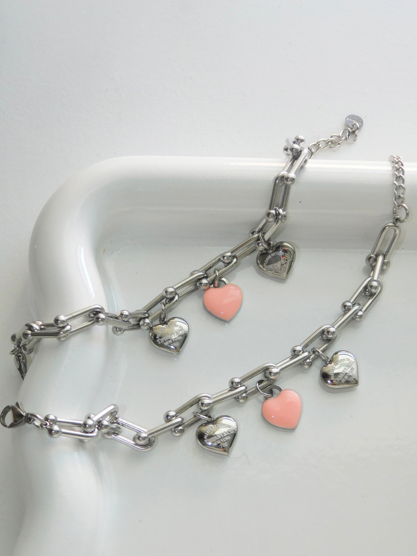 Chunky Hearts Bracelet