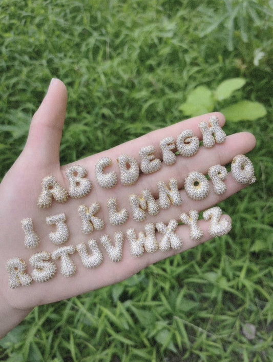 Bubble Initial - Silver