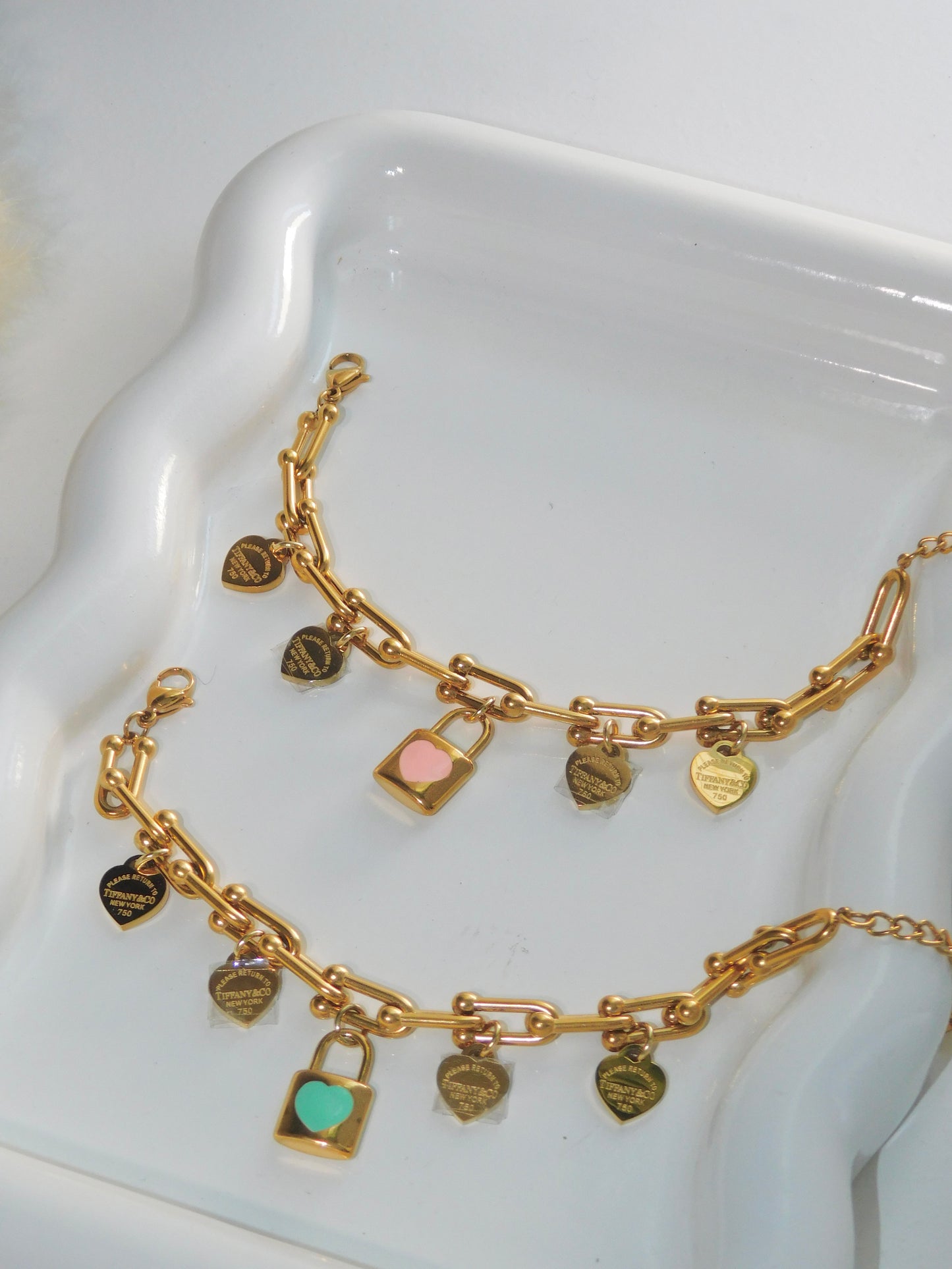 Locket charm bracelet