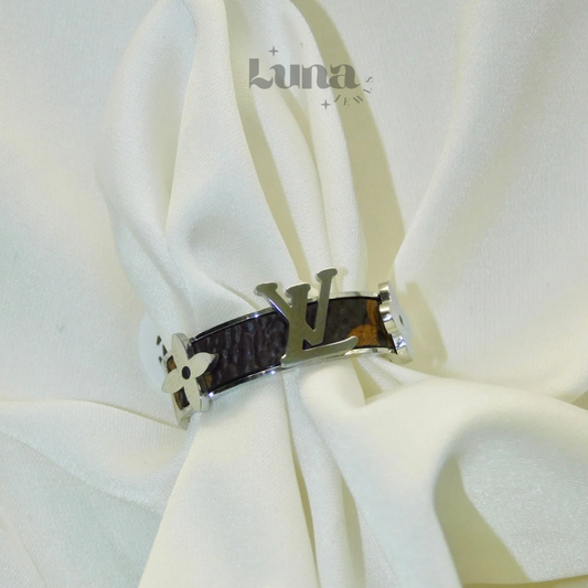 LV Leather Band Ring