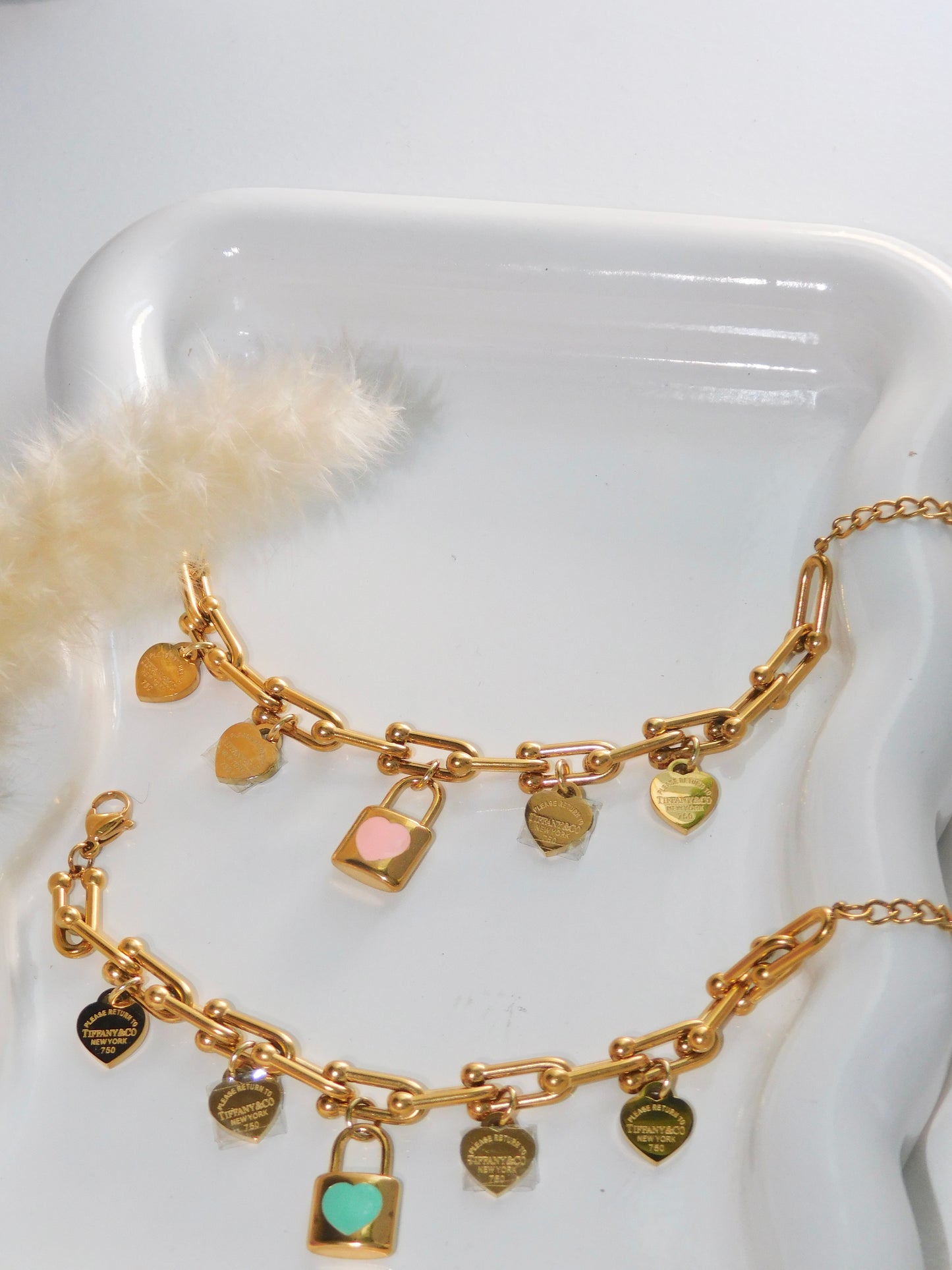 Locket charm bracelet