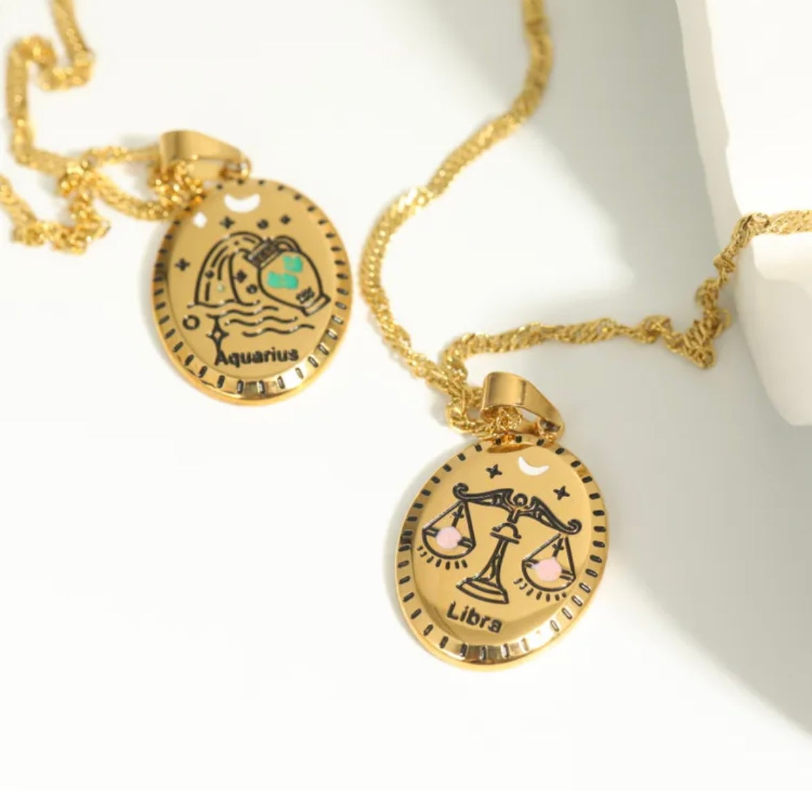 Colored Zodiac Necklace