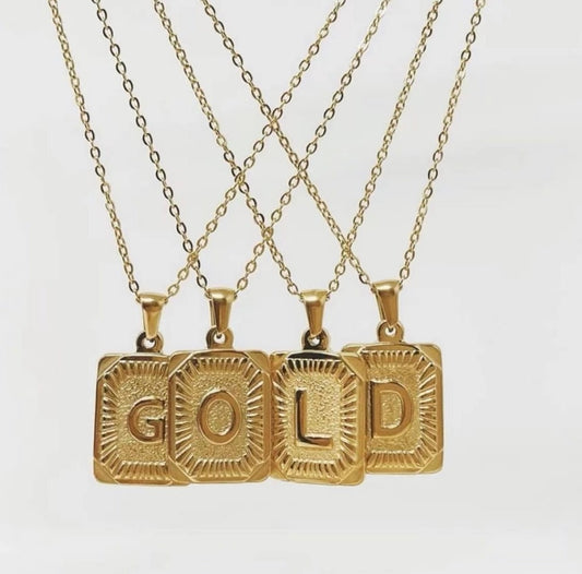 Gold Initials